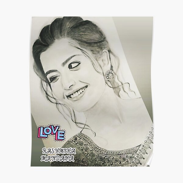 The most beautiful indian actress  Meenakshi sketch art  Facebook