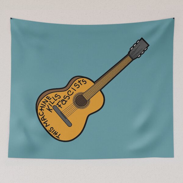 Item preview, This Machine Kills Fascists (Woody Guthrie Guitar) designed and sold by OwlishArts.