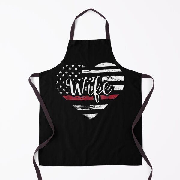 Item preview, Firefighter Wife Heart Thin Red Line USA designed and sold by TheBloom98.