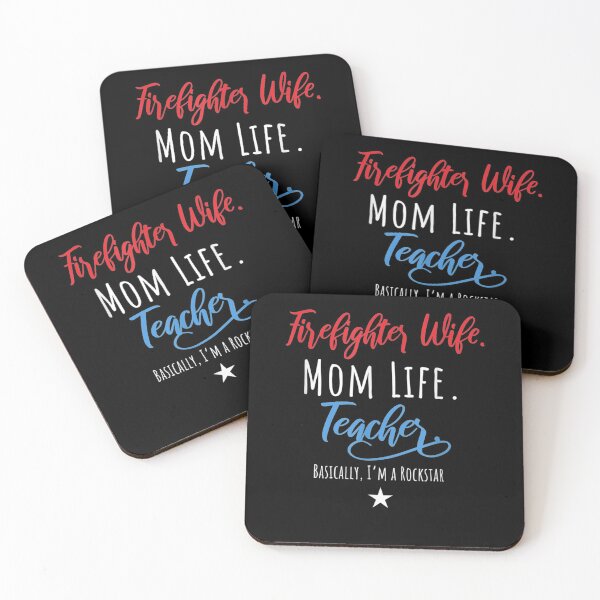 Item preview, Firefighter Wife Mom Life Teacher  designed and sold by TheBloom98.