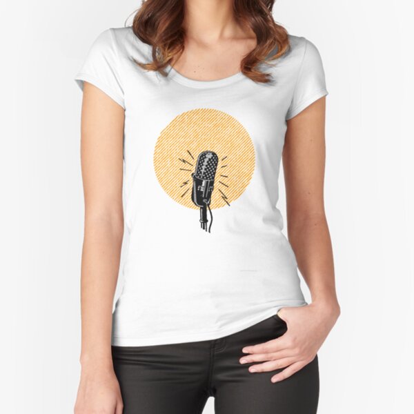 One, two, three... Fitted Scoop T-Shirt