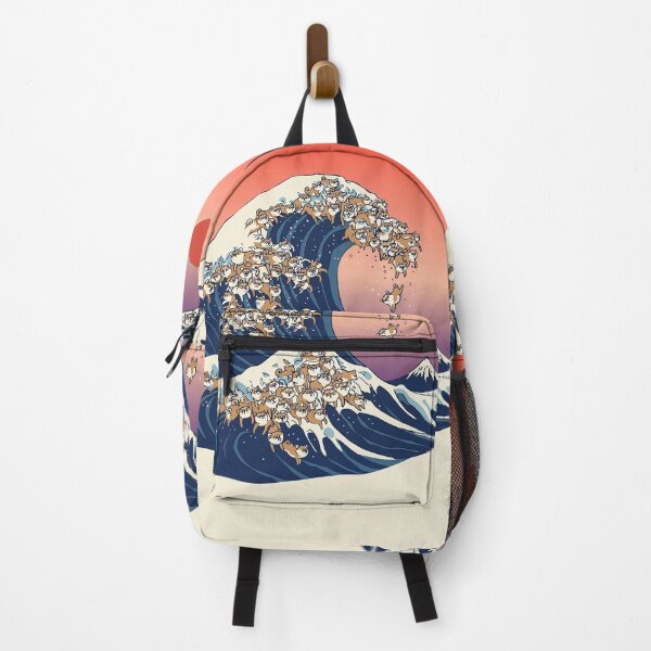 Item preview, The Great Wave of Shiba Inu designed and sold by Huebucket.