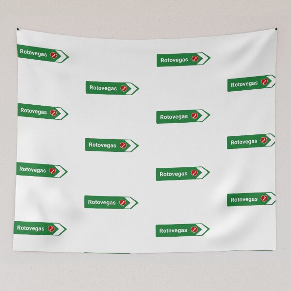 Item preview, New Zealand-Road-Sign-Rotovegas designed and sold by LatitudeNZ.