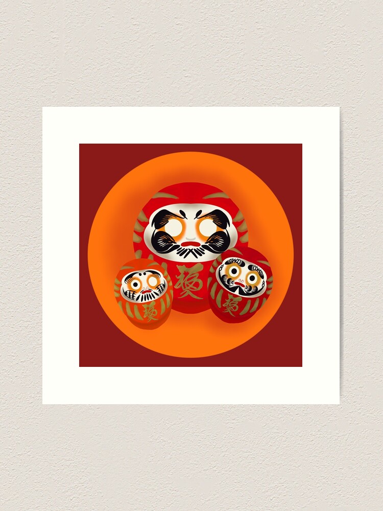 Daruma doll traditional japanese culture Vector Image