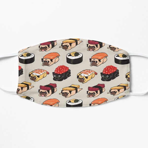 Sushi Pug Flat Mask