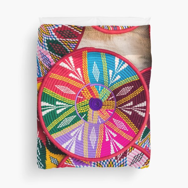 Ethiopian Plates (Sefed) Duvet Cover