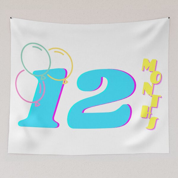Item preview, Baby monthly milestone 12 months designed and sold by sully-boutique.