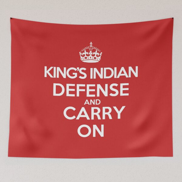 Item preview, King's Indian Defense and Carry On - Chess opening T-Shirt designed and sold by edygun.