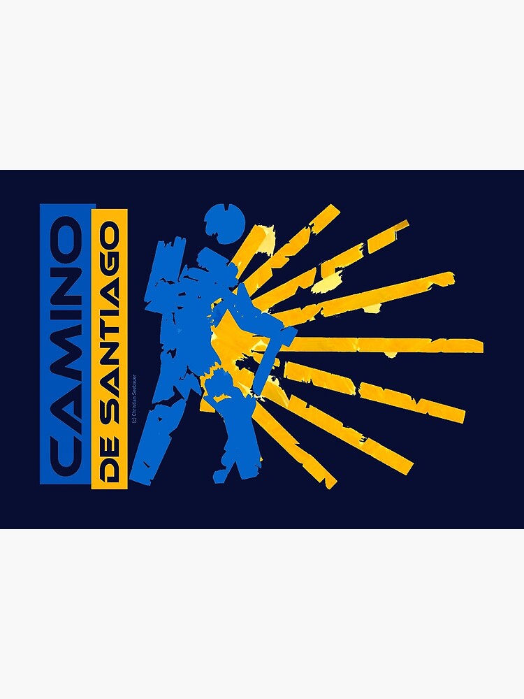 Camino de Santiago. Jakobsweg. Hiking Logo. von Ch-Seebauer