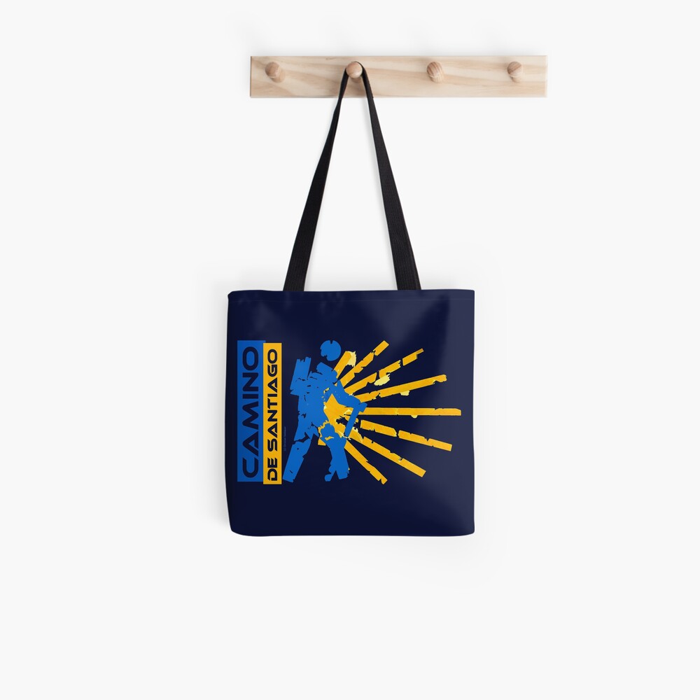 Camino de Santiago. Jakobsweg. Hiking Logo. Stofftasche
