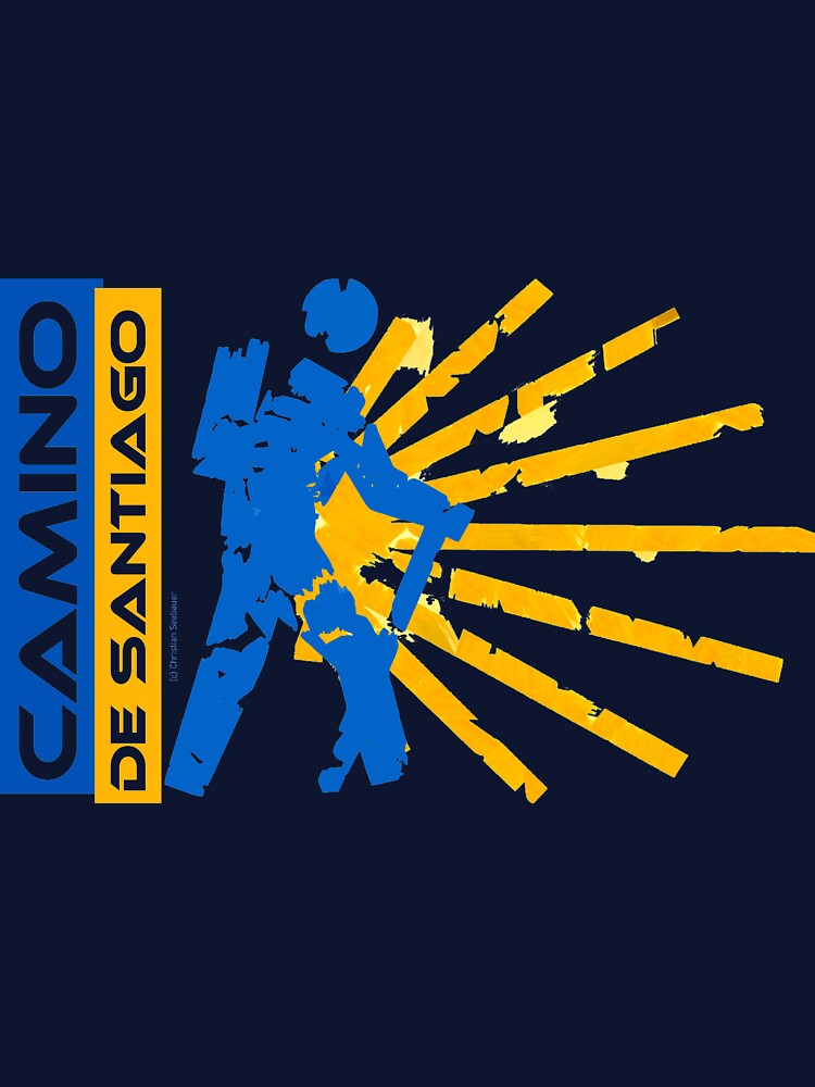 Thumbnail 7 von 7, Classic T-Shirt, Camino de Santiago. Jakobsweg. Hiking Logo. designt und verkauft von Ch-Seebauer.