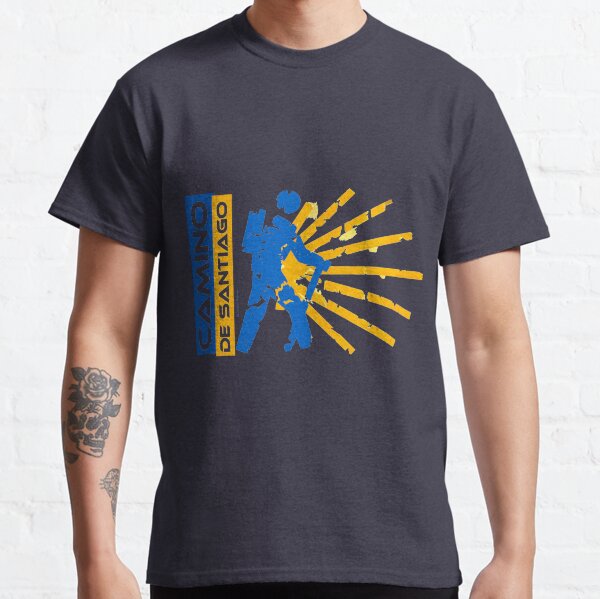 Camino de Santiago. Way of St. James. Hiking logo. Classic T-Shirt