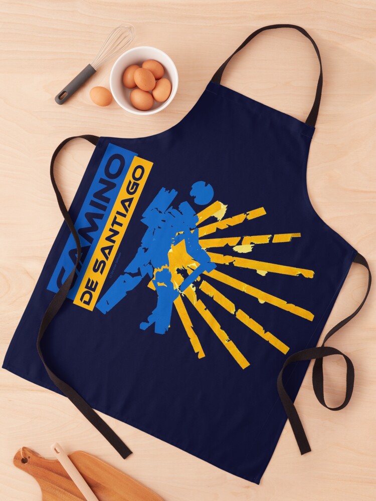Thumbnail 1 von 6, Schürze, Camino de Santiago. Jakobsweg. Hiking Logo. designt und verkauft von Ch-Seebauer.
