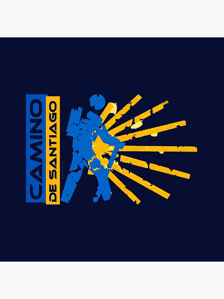 Camino de Santiago. Jakobsweg. Hiking Logo. von Ch-Seebauer