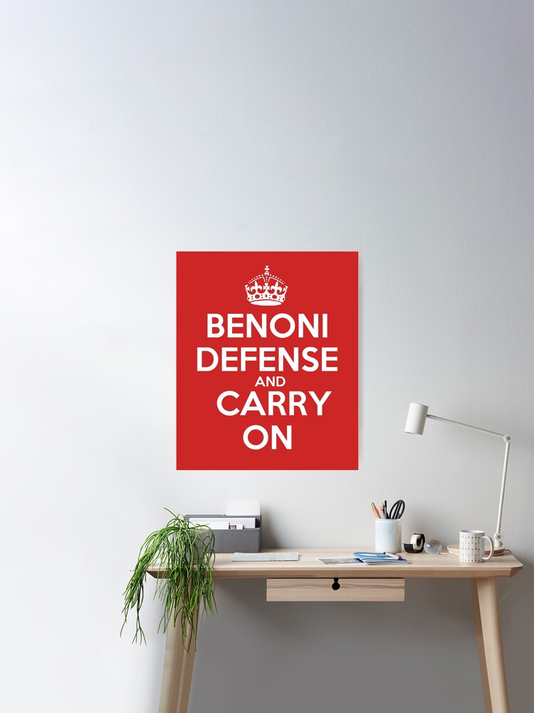 Benoni Defense and Carry On - Chess opening T-Shirt Poster for
