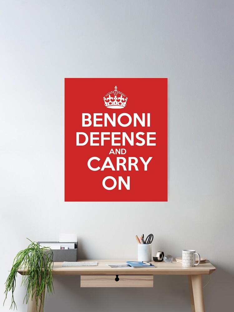 Benoni Defense and Carry On - Chess opening T-Shirt Poster for