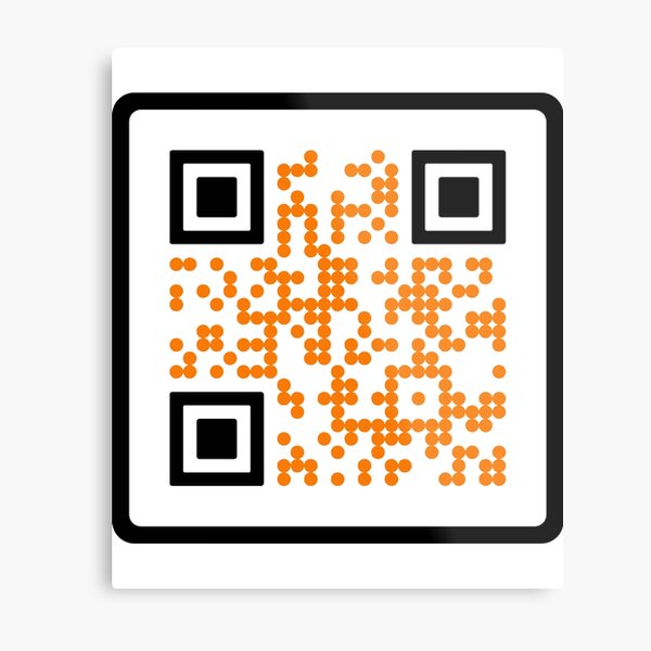 Qr Code Metal Prints For Sale Redbubble