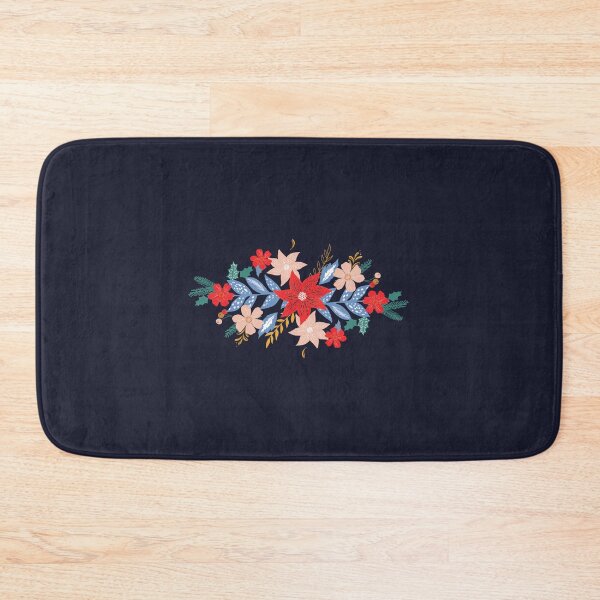 Item preview, Folk Style Christmas Flowers designed and sold by Marinadraws.