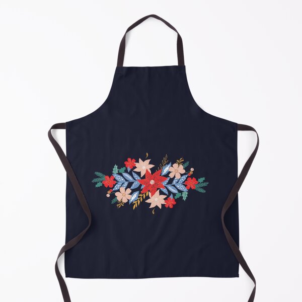 Item preview, Folk Style Christmas Flowers designed and sold by Marinadraws.