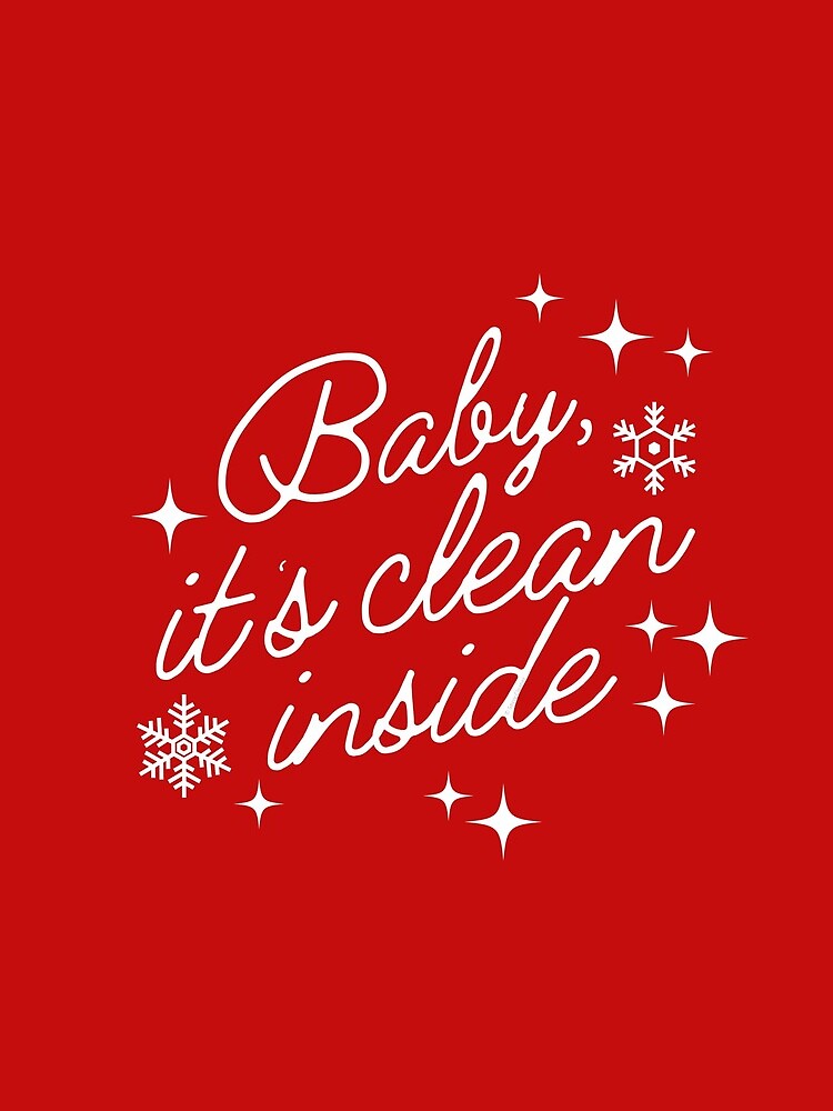 Thumbnail 3 of 3, Drawstring Bag, Baby it's Clean Inside Funny Christmas Cleaning designed and sold by SavvyCleaner.