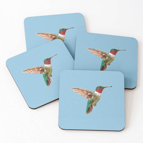 Item preview, Ruby-throated Hummingbird for Home Art etc designed and sold by HummingbirdPics.