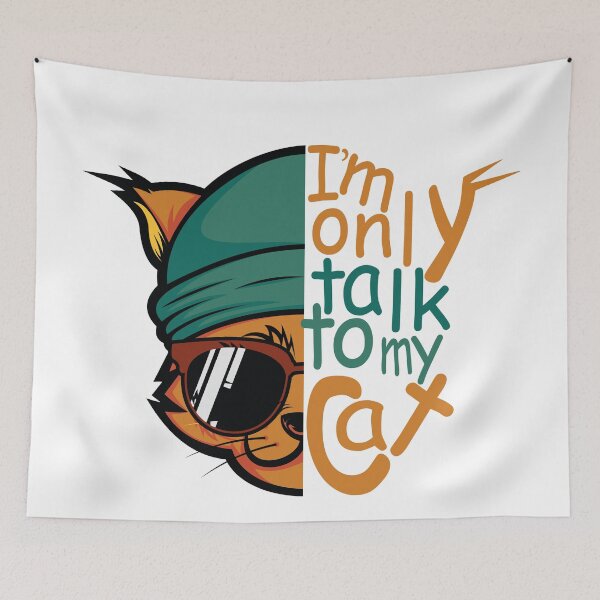 Item preview, I'm only talk to my cat designed and sold by YAHIA-14.