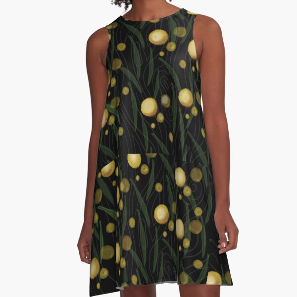 Golden Wattle A-Line Dress