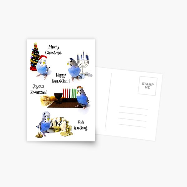 Budgie Holidays Card Postcard