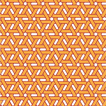 Artwork thumbnail, Orange trangle pattern network by Rajzone