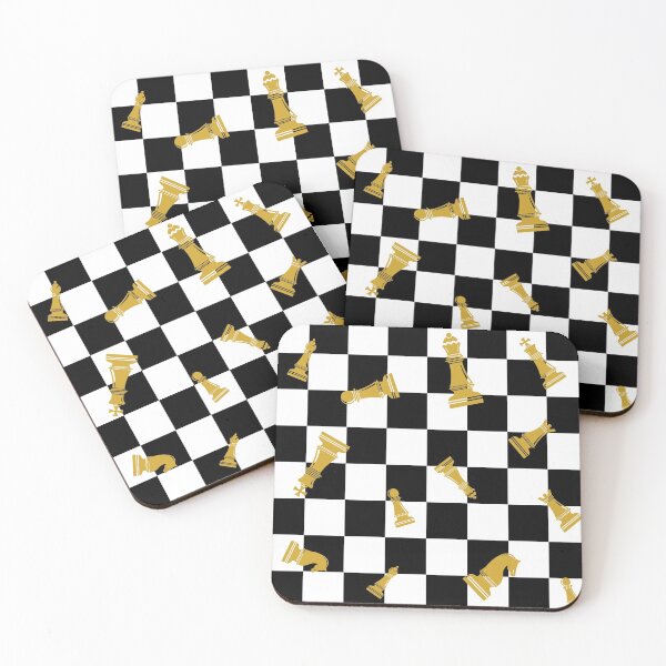 Item preview, chess board with golden pieces designed and sold by Norwegian-Moose.