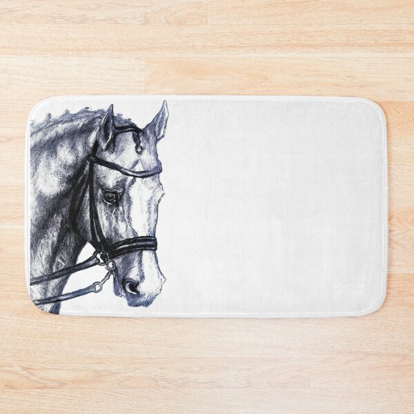 Item preview, Dressage horse portrait drawing designed and sold by horseaddicted.