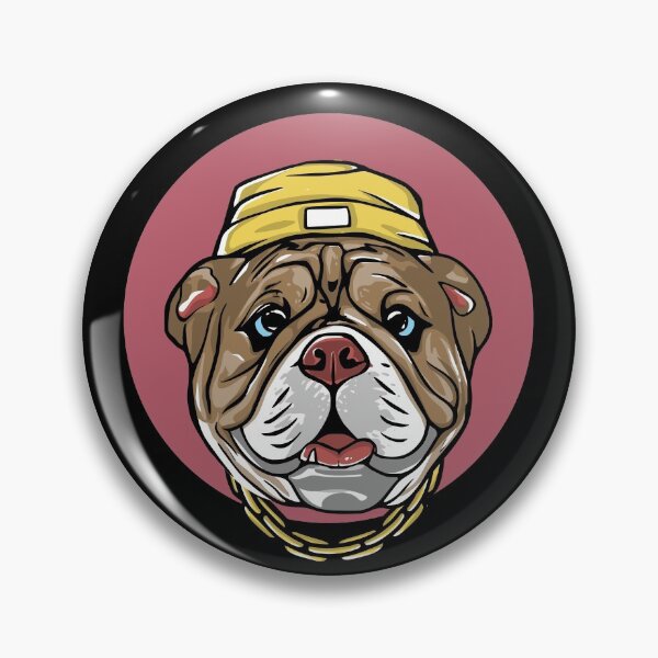 Item preview, Brown Bulldog - dogface designed and sold by ChaseCoClothing.