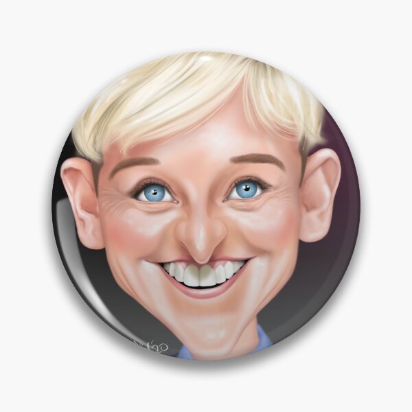 Item preview, Ellen Degeneres Caricature Portrait designed and sold by VixCaricatures.