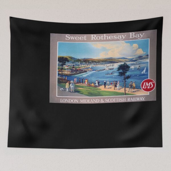 Item preview, retro classic Sweet Rothesay Bay poster designed and sold by CorasPosters.