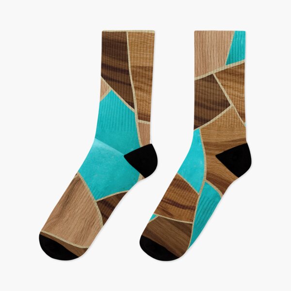 Item preview, Wood Turquoise Stone Geometric Glam #1 #geo #decor #art  designed and sold by Anita's & Bella's Art.