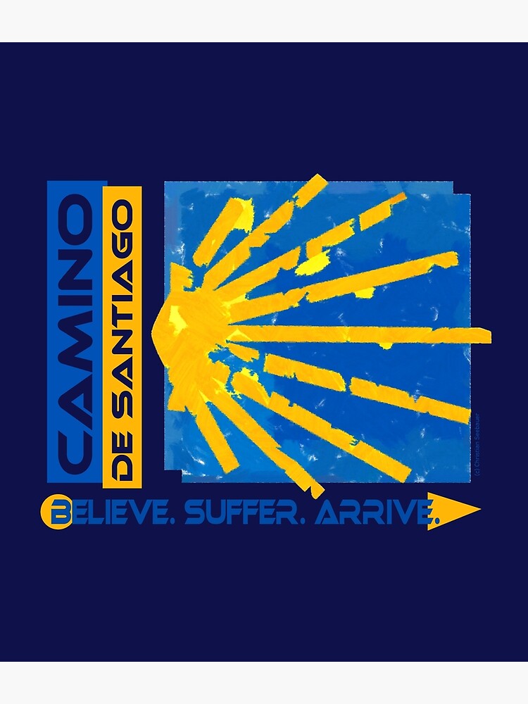 Thumbnail 3 von 3, Rucksack, Camino de Santiago. Jakobsweg. Hiking Logo. designt und verkauft von Ch-Seebauer.