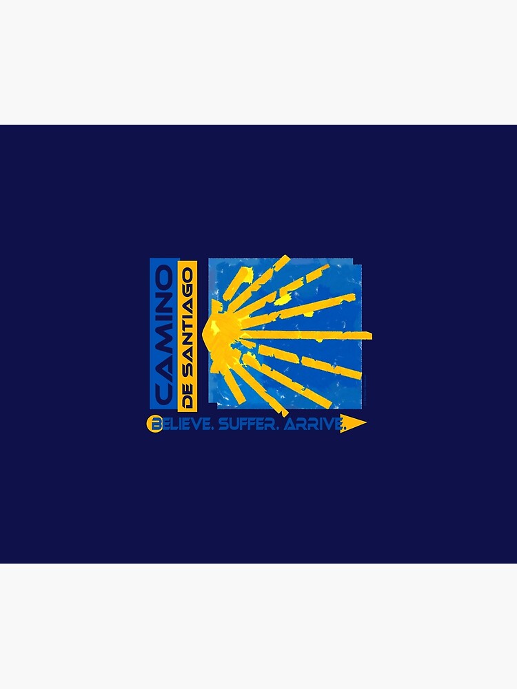 Thumbnail 5 von 5, Tagesdecke, Camino de Santiago. Jakobsweg. Hiking Logo. designt und verkauft von Ch-Seebauer.