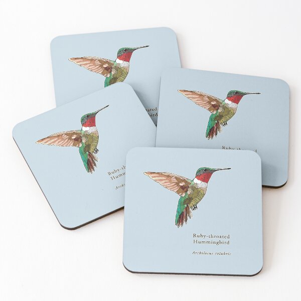 Item preview, Ruby throated Hummingbird with Name for Home Art etc designed and sold by HummingbirdPics.