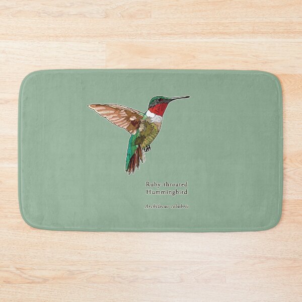 Item preview, Ruby throated Hummingbird with Name for Home Art etc designed and sold by HummingbirdPics.
