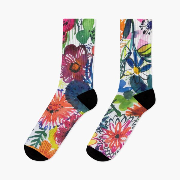 Item preview, happy floral pattern designed and sold by kosarandrea.
