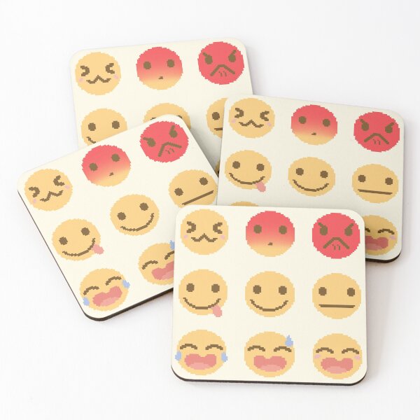 Item preview, 9 Pixel Art silly faces designed and sold by MM-Pink.