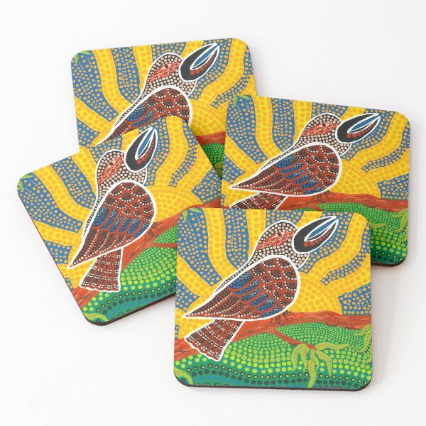Morning Kookaburra Song Coasters (Set of 4)