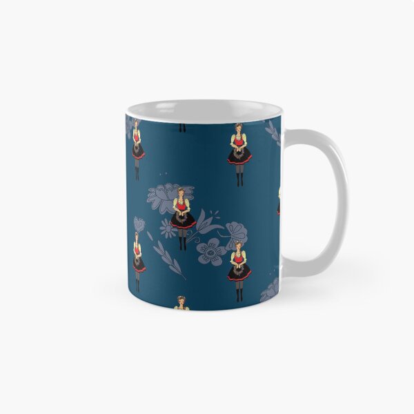 Item preview, Klara from Moravia, folklore girl in folk costume, Czech folklore design designed and sold by Folkiestore.