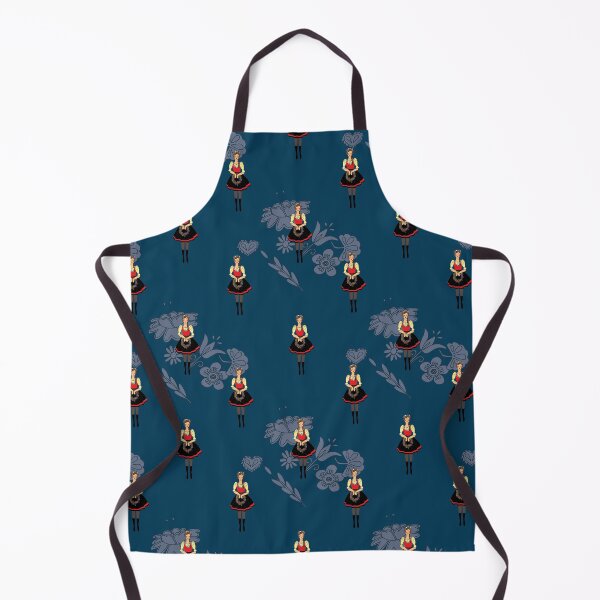 Vista previa del artículo con la obra «Klara de Moravia, chica folclórica con traje folclórico, diseño folclórico checo», diseñado y vendido por Folkiestore.