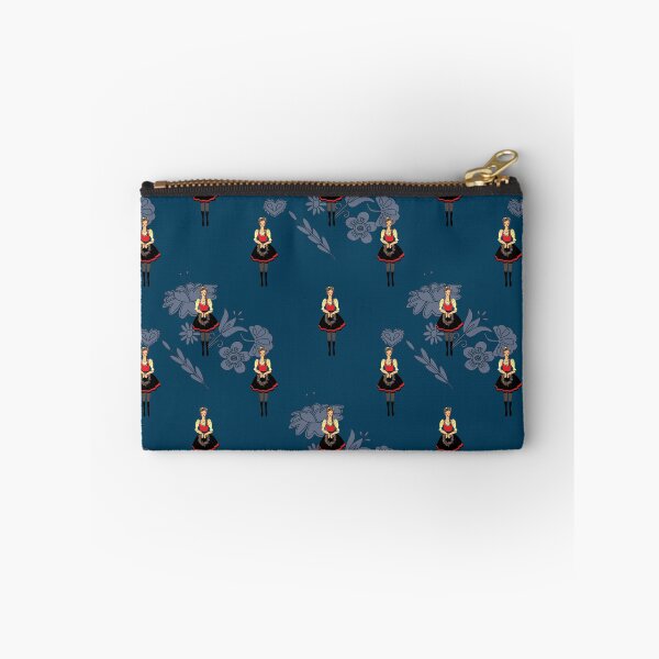 Item preview, Klara from Moravia, folklore girl in folk costume, Czech folklore design designed and sold by Folkiestore.