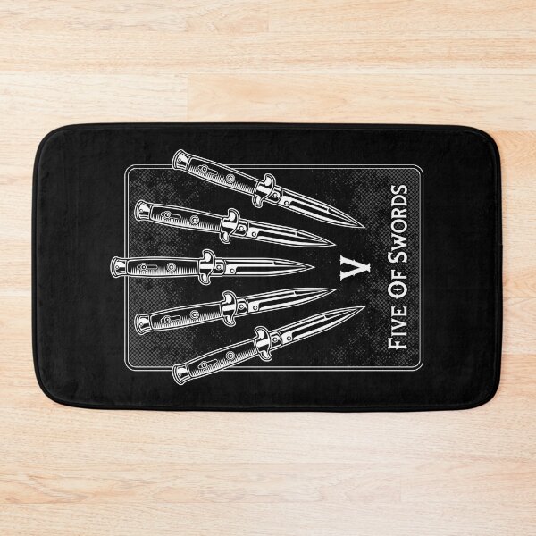 Item preview, Tarot Card Five Of Swords Astrology Switchblades designed and sold by GrandeDuc.