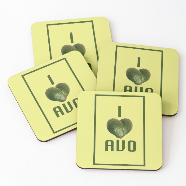 Item preview, I love avocado with avocado heart designed and sold by weeyls.
