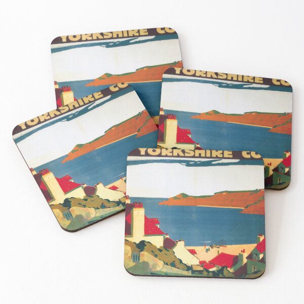 Item preview, retro classic The Yorkshire Coast poster designed and sold by CorasPosters.