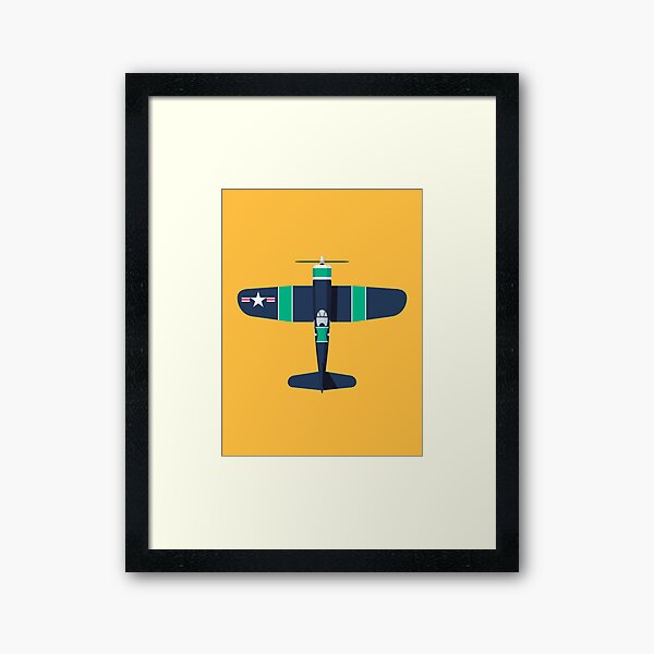 Vista previa del artículo con la obra «F4U WWII Fighter Aircraft - Stripe», diseñado y vendido por VoodooCircus.