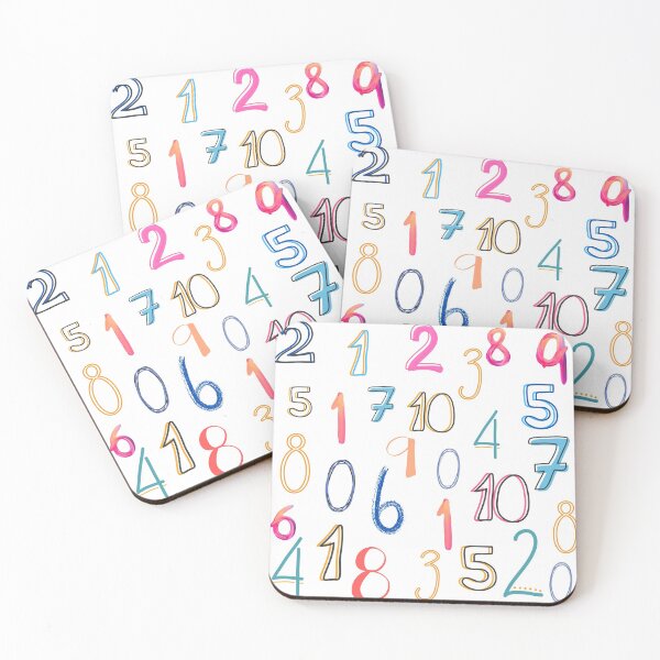 Item preview, Playful Numbers Pattern designed and sold by ckylin.
